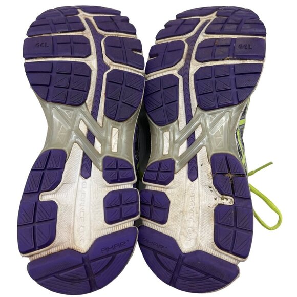Asics Womens Gel Kayano 21 Running Shoes Purple Green Size 7 - Picture 7 of 9